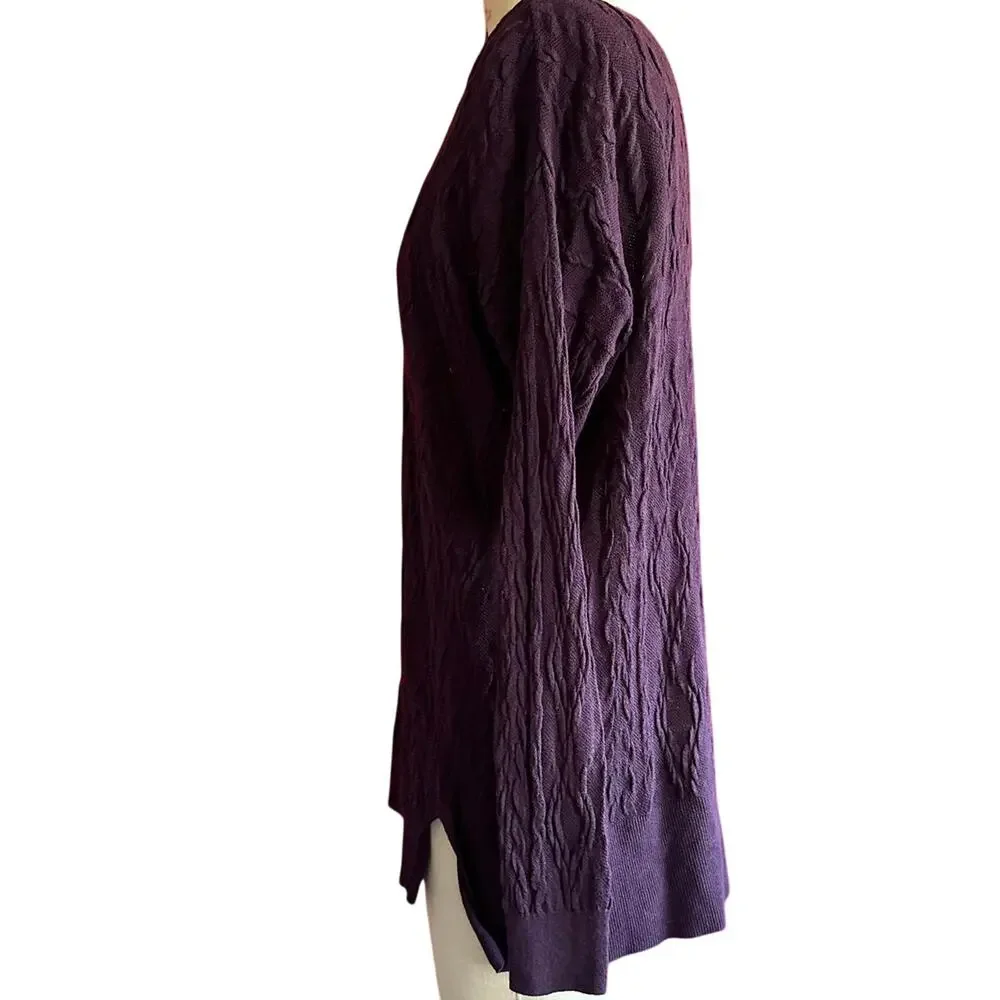 Womens Sweater Size Large Purple Casual Everyday Wear Business Casual